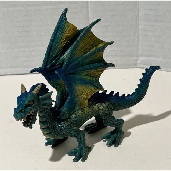 5 Vintage 1980’s & 1990's PVC Hydra Two & Three-Headed Mythical Dragon‎ Figures - Picture 4 of 7